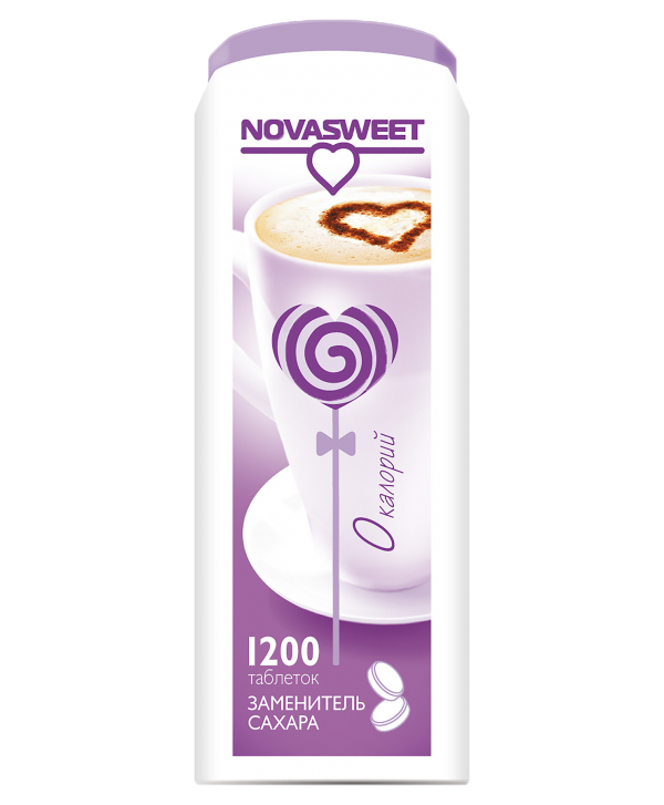 Novasweet® Заменитель сахара - 1200 таблеток 72г фото 1 — 65fit