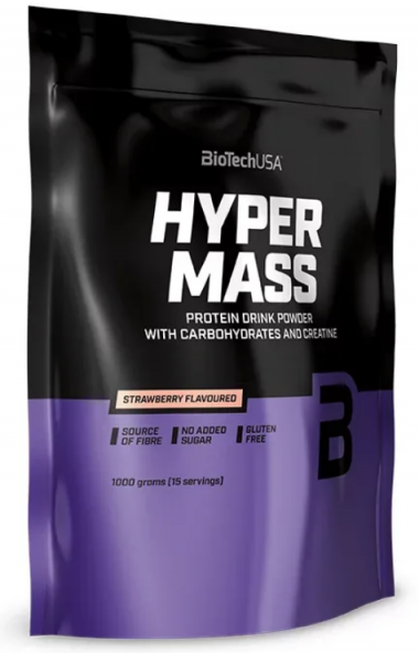 #BioTech Hyper Mass 1000g (Клубника) — 65fit