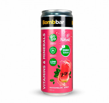 BOMBBAR Напиток б/а &quot;Лимонад со вкусом арбуза&quot; 330мл — 65fit