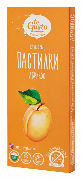 te Gusto Пастилки фруктовые &quot;Абрикос&quot; 40г — 65fit