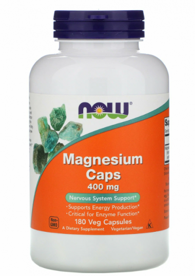 #NOW Magnesium 400 mg 180 vcaps — 65fit