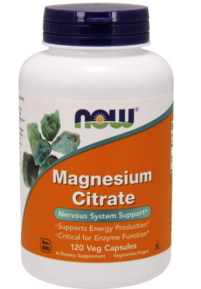 #NOW Magnesium Citrate 400mg 120 vcaps фото 1 — 65fit