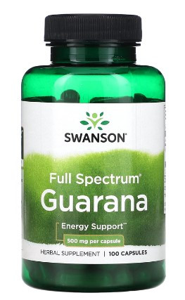 #SWANSON Full Spectrum Guarana 500 mg 100 caps — 65fit