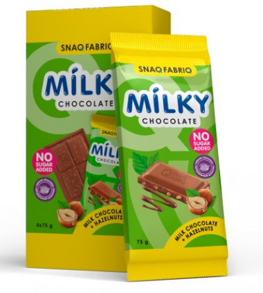 SNAQ FABRIQ Молочный шоколад с фундуком 75г/24 — 65fit