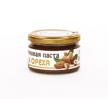 ЖИТНИЦА ЗДОРОВЬЯ Ореховая паста &quot;4 ореха&quot; 200г — 65fit