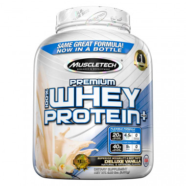 100% Premium Whey Protein Plus ваниль 2267гр, MuscleTech — 65fit