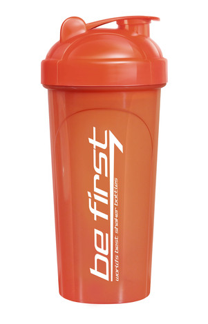 Спортивный шейкер коралловый 700мл, BE FIRST — 65fit