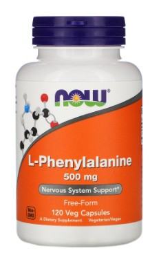 #Now Phenylalanine 500mg 120 vcaps фото 1 — 65fit