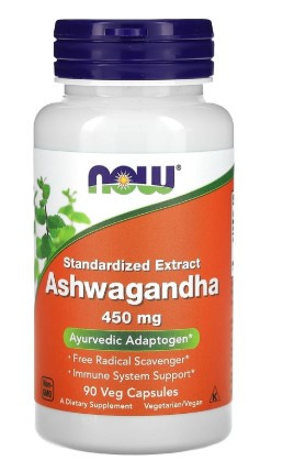 #NOW Ashwaganha Extract 450mg 90vcaps фото 1 — 65fit