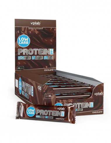 Low Carb Protein Bar шоколад 35гр, VPlab — 65fit