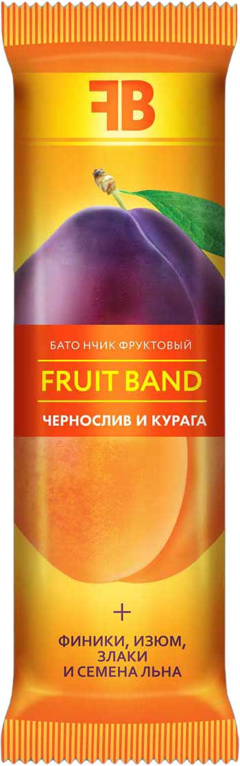 FRUIT BAND Батончик фруктовый "Чернослив и курага" 40г &mdash; 65fit