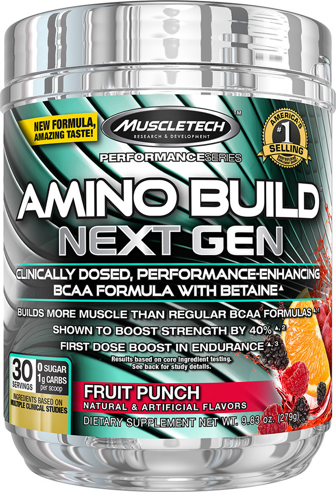 Amino build next gen фруктовый пунш 263гр, MuscleTech фото 1 — 65fit
