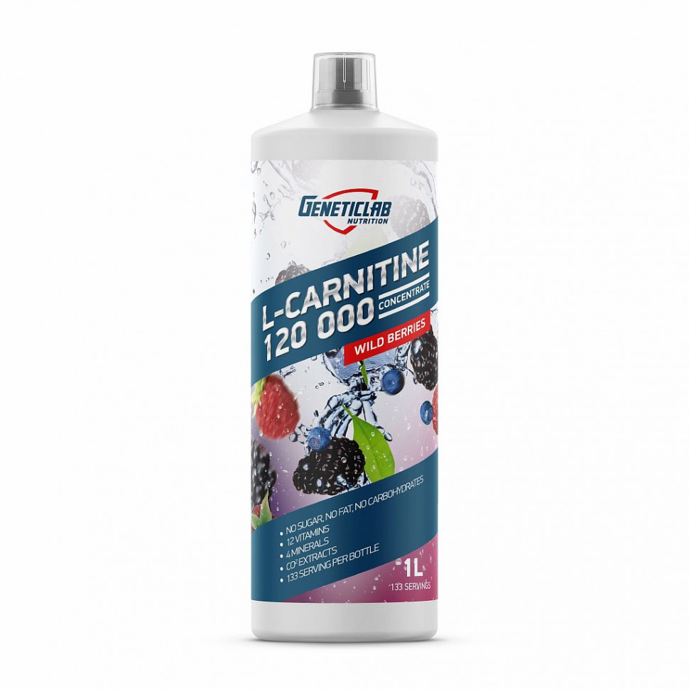 GeneticLab L-carnitine Concentrate 1л Лесные ягоды фото 1 — 65fit