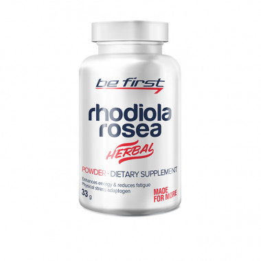 BE FIRST Rhodiola Rosea Powder │Родиола розовая (экстракт) 33 г — 65fit