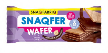 SNAQ FABRIQ Батончик вафельный неглазированный "Шоколад-фундук" 120г/28 &mdash; 65fit