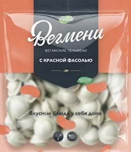 ВЕГМЕНИ Веганские пельмени с фасолью 450г фото 1 — 65fit