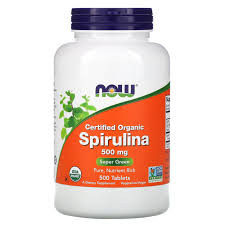#NOW Organic Spirulina 500 mg 200 tabs — 65fit