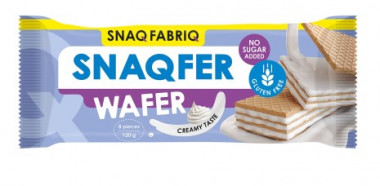 SNAQ FABRIQ Батончик вафельный неглазированный "Со Сливочным вкусом" 120г/28 &mdash; 65fit