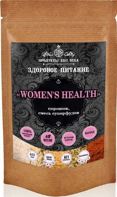 Womens Health порошок смесь суперфудов 100гр, Продукты XXII века — 65fit