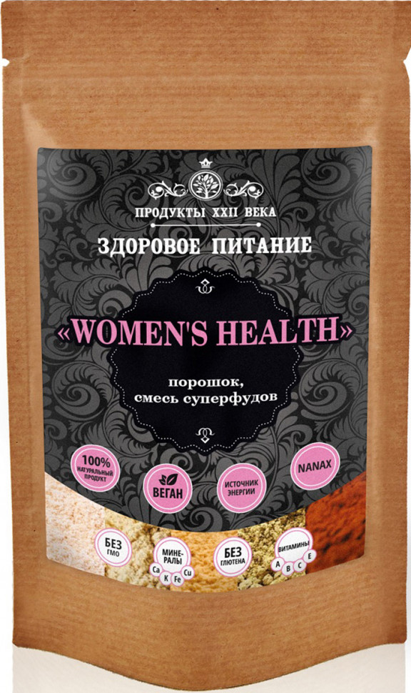Womens Health порошок смесь суперфудов 100гр, Продукты XXII века фото 1 — 65fit