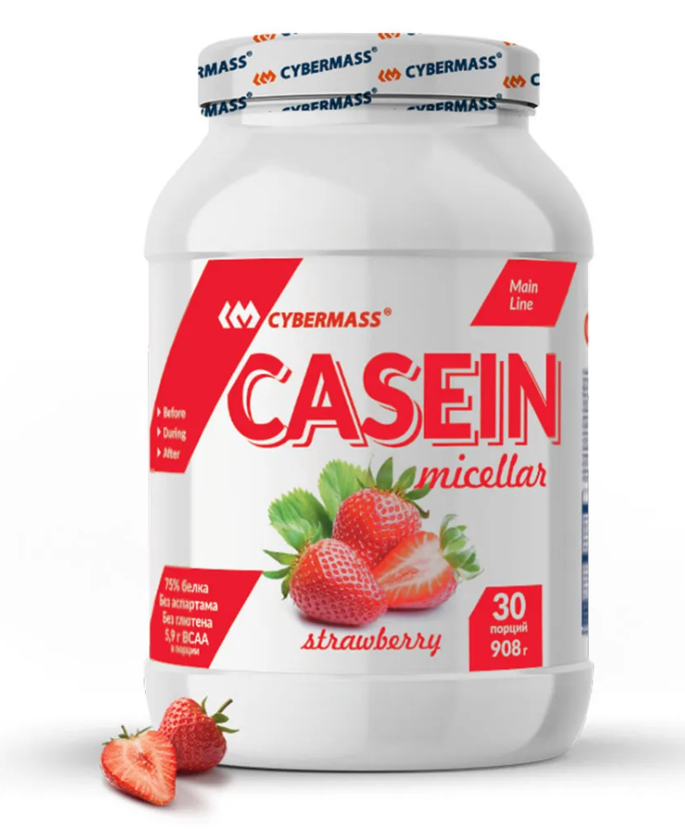 Cybermass Casein Клубника 908 g фото 1 — 65fit