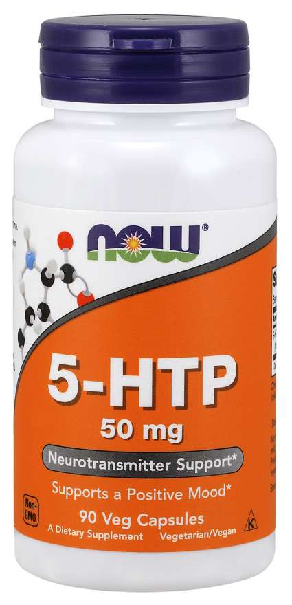 #NOW Аминокислота 5-HTP 50 mg 90  Capsules фото 1 — 65fit