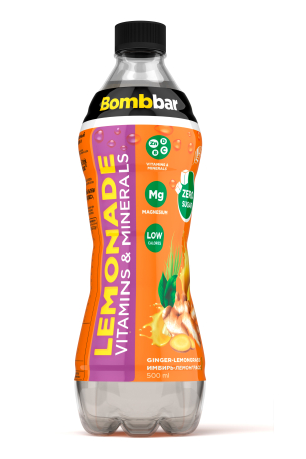 BOMBBAR Напиток б/а &quot;Лимонад со вкусом имбиря и лемонграсса&quot; ПЭТ 500мл/12 — 65fit