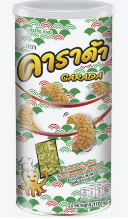 Carada cracker cuttlefish flavoured 110g. Хрустящие крекеры с карактицей фото 1 — 65fit