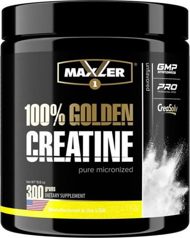 100% Golden Micronized Greatine 300g, Maxler — 65fit