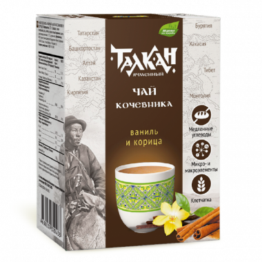 Напиток зерновой Чай кочевника с ванилью и корицей 400гр, Компас здоровья — 65fit