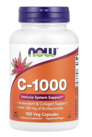 #NOW Vitamin C-1000 100 Caps фото 1 — 65fit