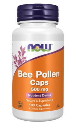 #NOW Bee Pollen 500mg 100caps фото 1 — 65fit