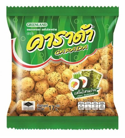 Carada rice ball nori seaweed flavoured 64g. Рисовые шарики со вкусом нори фото 1 — 65fit