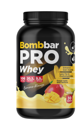 BOMBBAR Концентрат сухой для приготовления напитка. Коктейль "Банан-манго" 900г фото 1 &mdash; 65fit