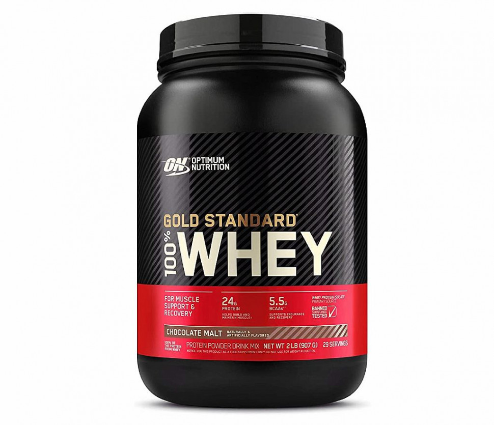 Gold Standard 100% Whey Chocolate Malt 909гр, Optimum Nutrition фото 1 — 65fit
