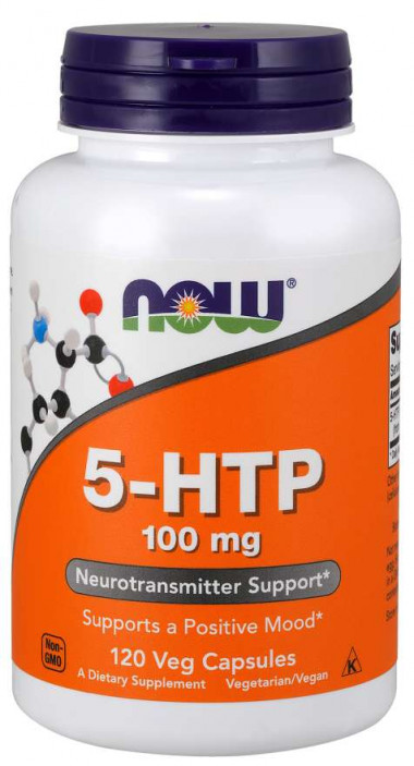 #NOW Аминокислота 5-HTP 100 mg 120  Capsules — 65fit