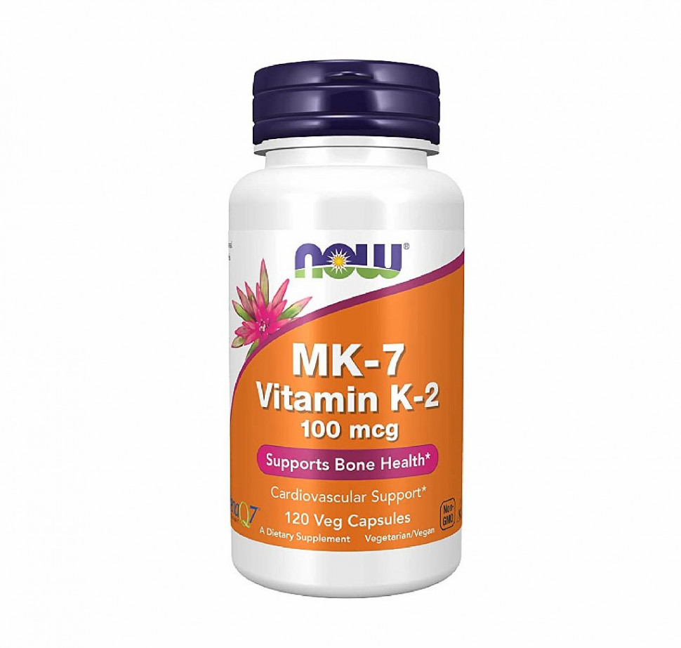 #NOW Vitamin K-2 (MK7) 100mcg 120cap фото 1 — 65fit