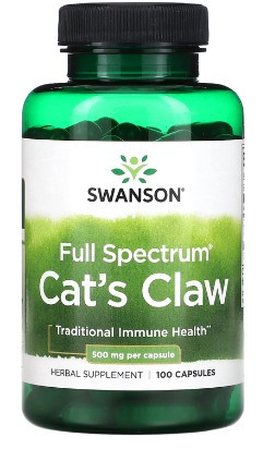 #Swanson full spectrum Cats Claw 500mg 100caps фото 1 — 65fit