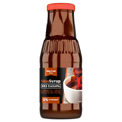 Низкокалорийный густой сироп со вкусом карамель-ирис 310гр, Slim Syrup фото 1 — 65fit
