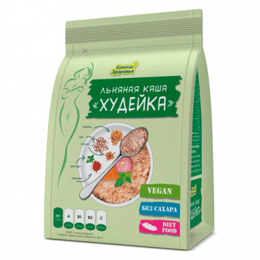 Каша льняная Худейка 400гр, Компас здоровья — 65fit