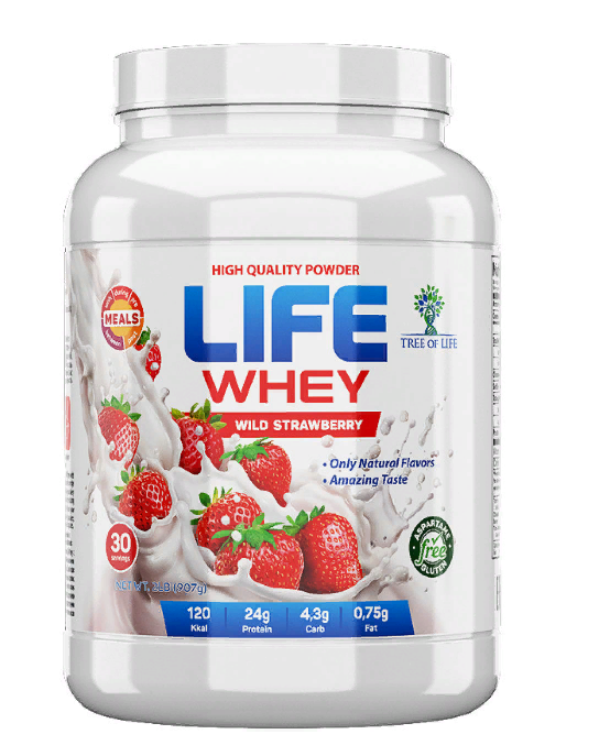 Life Whey Strawberry 907g, Tree of life фото 1 — 65fit