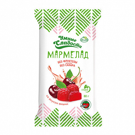 Мармелад 80гр Умные сладости со вкусом Вишни м/уп фото 1 — 65fit