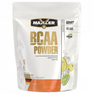 #MAXLER Аминокислоты BCAA 2:1:1 Powder  1000гр Лимон-Лайм — 65fit
