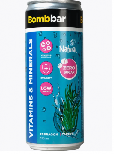 ТМ Bombbar Напиток безалкогольный газированный обогащённый "Лимонад с экстрактом тархуна" 500 мл &mdash; 65fit