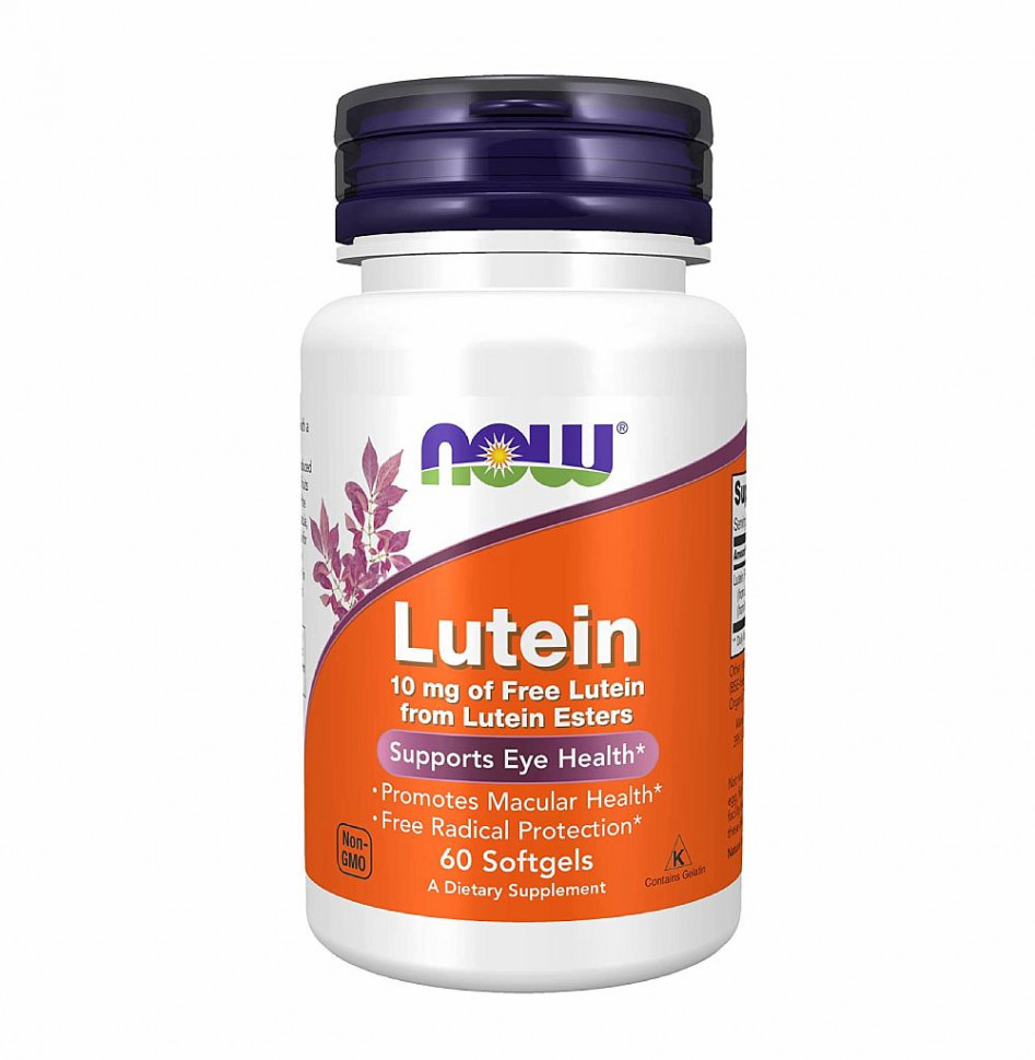 #NOW Lutein 10mg 60sgels фото 1 — 65fit