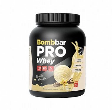 BOMBBAR Концентрат сухой для приготовления напитка. Коктейль &quot;Ванильно-сливочный пломбир&quot; 900г — 65fit