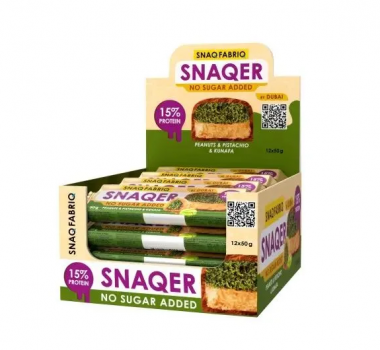 SNAQ FABRIQ Батончик глазированный &quot;Арахис с фисташкой и хрустящим тестом&quot; 50г — 65fit