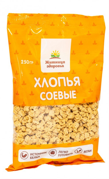 ЖИТНИЦА ЗДОРОВЬЯ Хлопья соевые 250г — 65fit