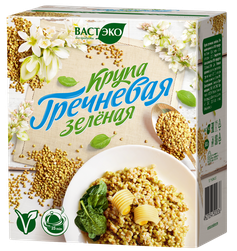 ВАСТЭКО Крупа гречневая зелёная 500г фото 1 — 65fit