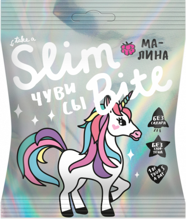 SLIM BITE ЧУВИСЫ Мармелад Малина 20г — 65fit